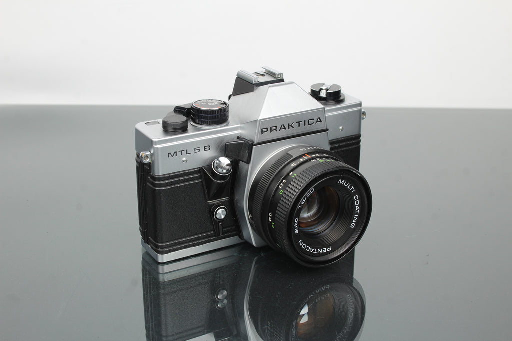 Praktika MLT 5 B + Pentacon auto 1.8/50 objektiv (M42 fäste)