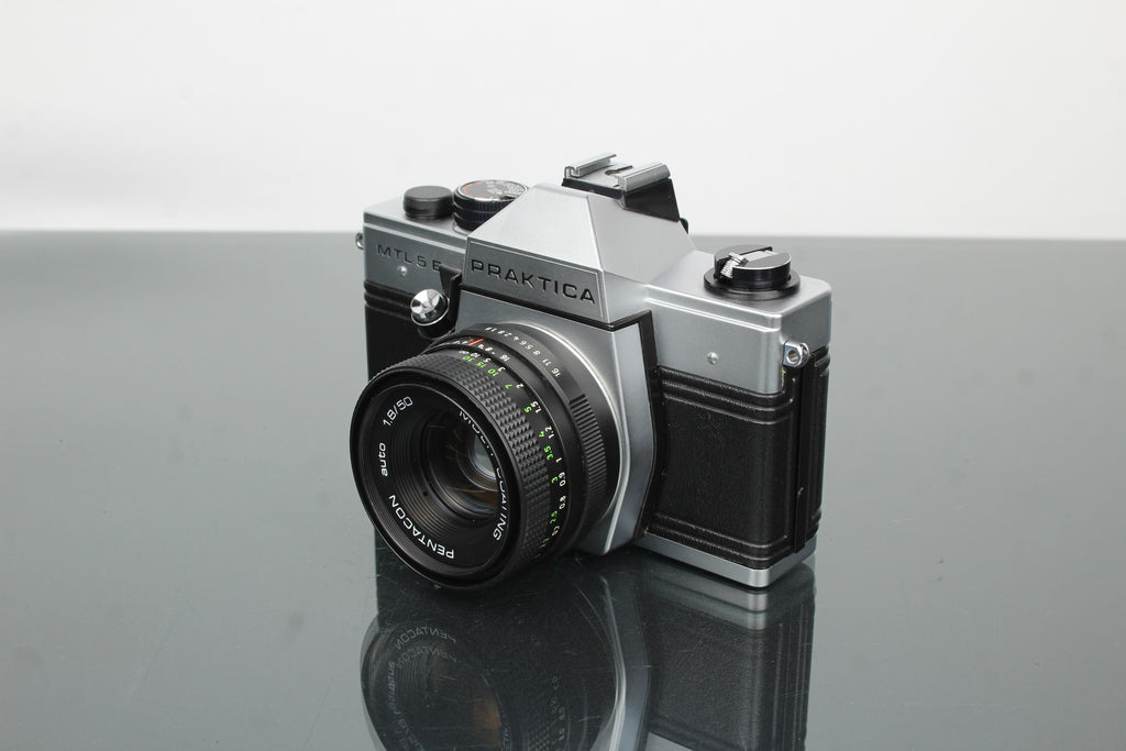 Praktika MLT 5 B + Pentacon auto 1.8/50 objektiv (M42 fäste)