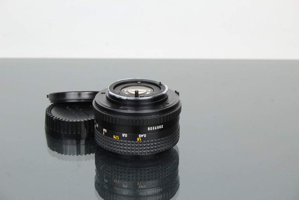 Minolta MD 50mm 1:2 49mm objektiv (MD-fäste)