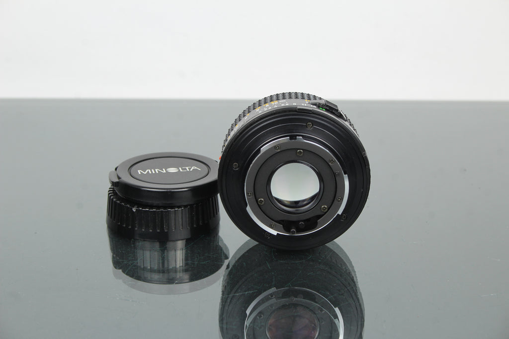 Minolta MD 50mm 1:2 49mm objektiv (MD-fäste)