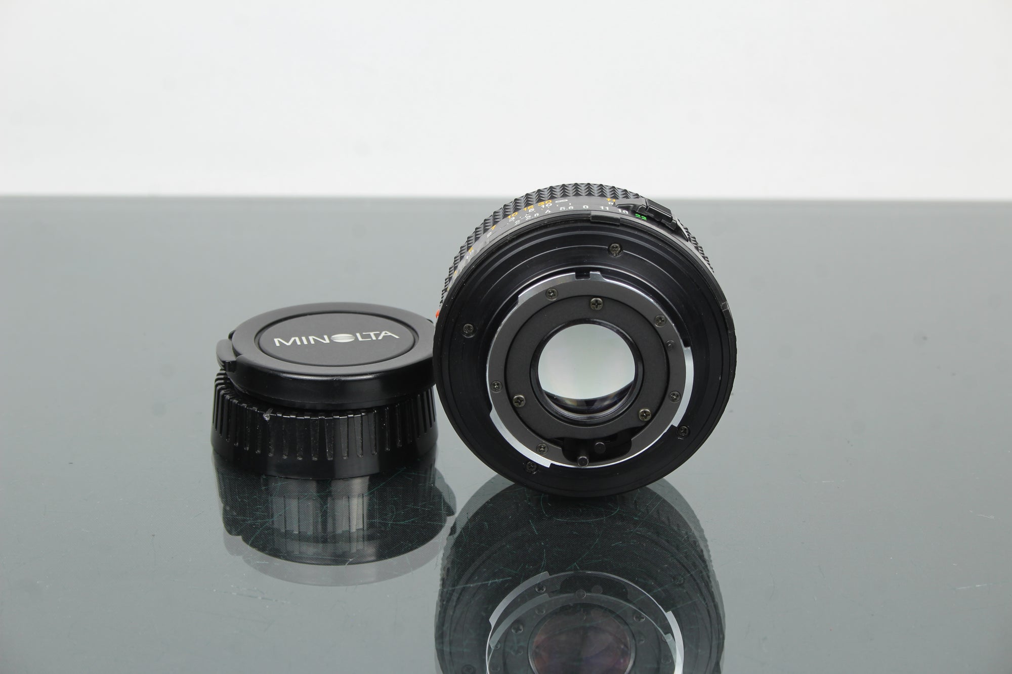 Minolta MD 50mm 1:2 49mm objektiv (MD-fäste)