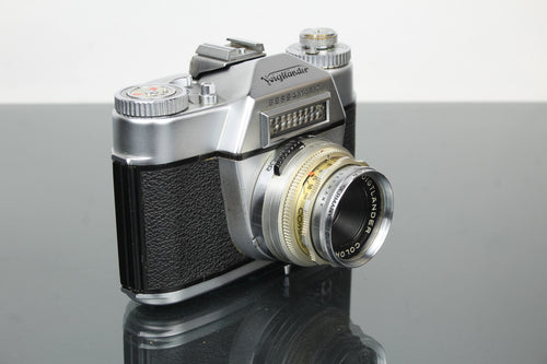 Voigtländer Bessamatic + 50mm f/2.8 Color-Skopar objektiv
