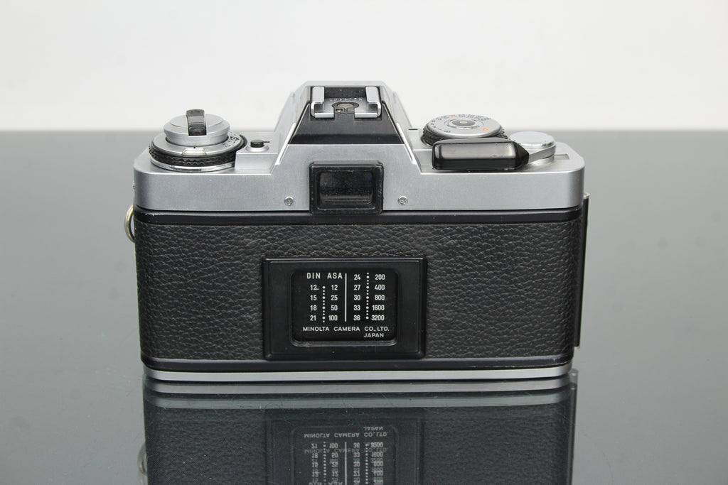 Minolta XG-M + 45mm 1:2 Minolta MD Rokkor-objektiv